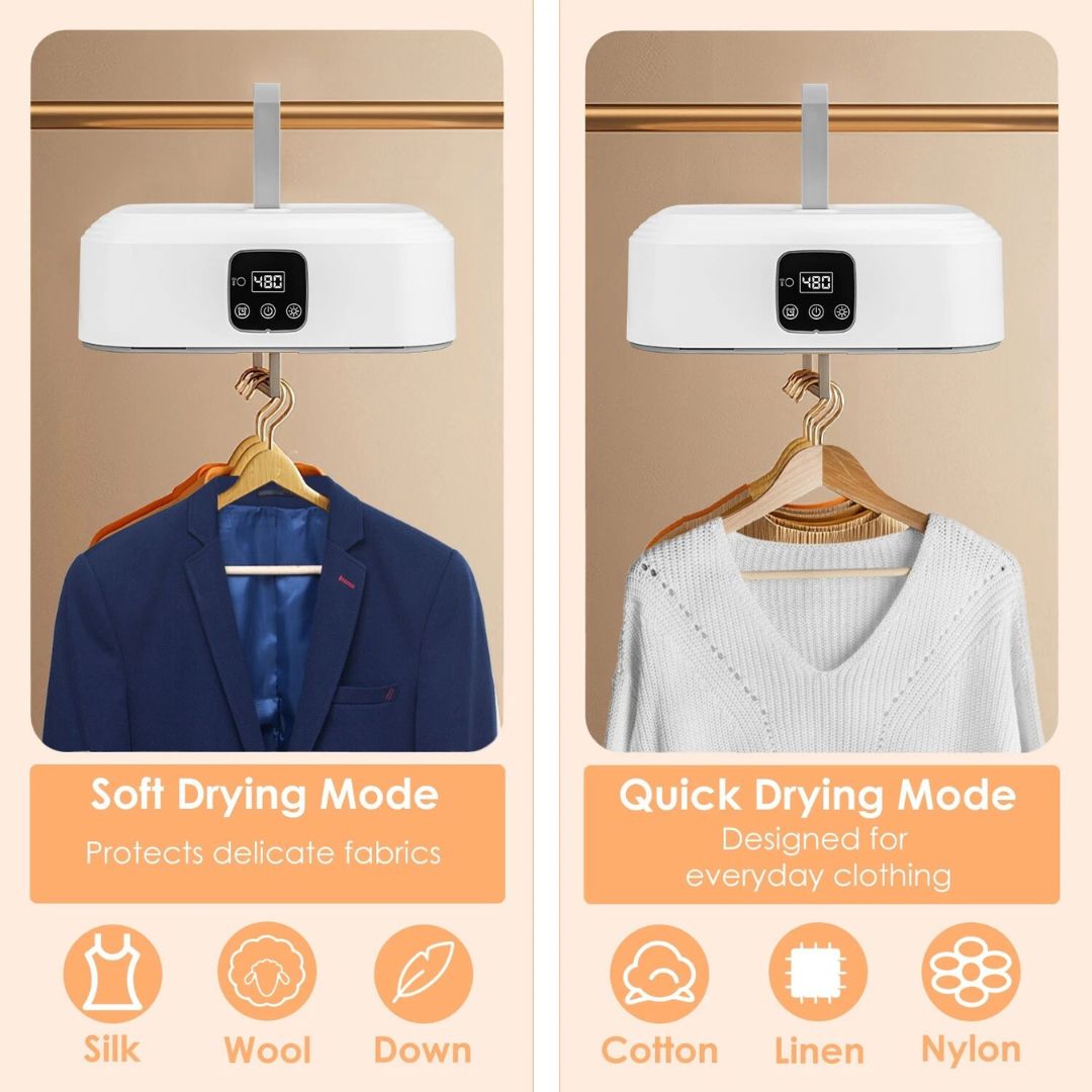 مجفف ملابس مدمج مثالي للسفر – Compact Travel Clothes Dryer by Rawiq