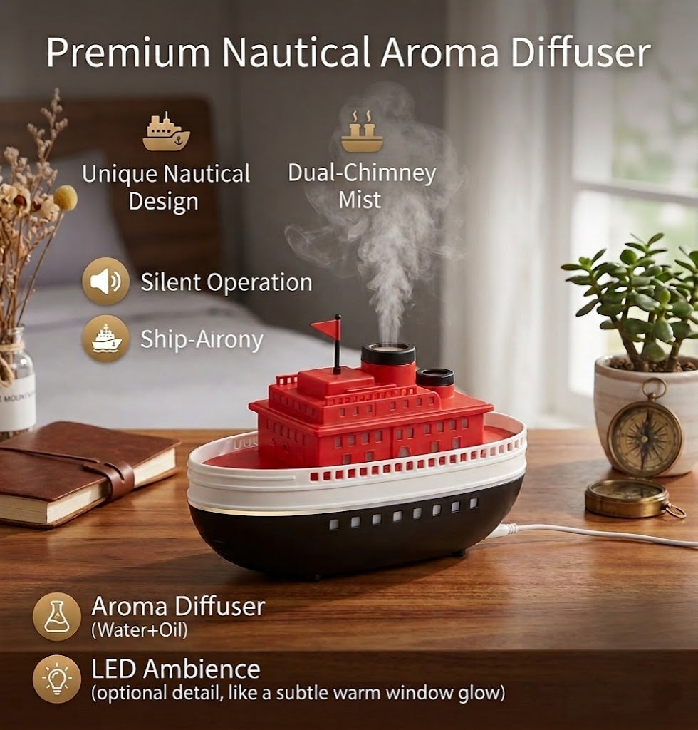 جهاز BOAT لتعطير الأجواء 300ML بإضاءة LED