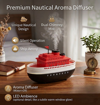 جهاز BOAT لتعطير الأجواء 300ML بإضاءة LED