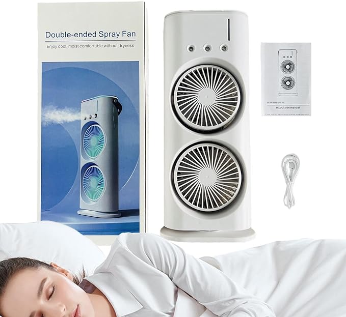 مروحة رذاذ محمولة مزدوجة – Double Ended Fan