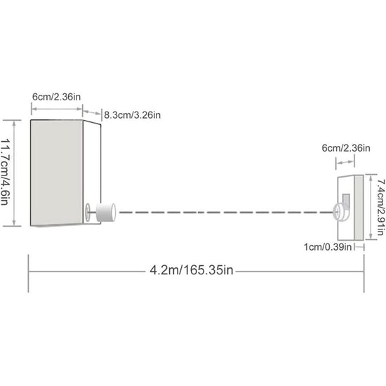 حبل غسيل رائق أثناء الاستخدام Rawiq Smart Clothes Dryer in Use