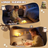 مصباح ليلي يعمل عبر USB بتصميم كسلان من رائق - Rawiq USB Powered Sloth Night Lamp
